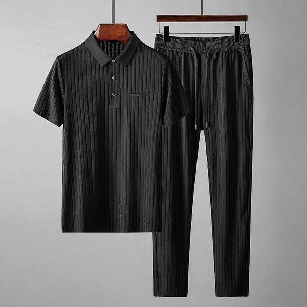 men's tracksuits business men 's summer fashion casual suit trendy ice silk short-sleeved t-shirt sports + two - piece, Gray
men's tracksuits business men 's summer fashion casual suit trendy ice silk short-sleeved t-shirt sports + two - piece, Gray