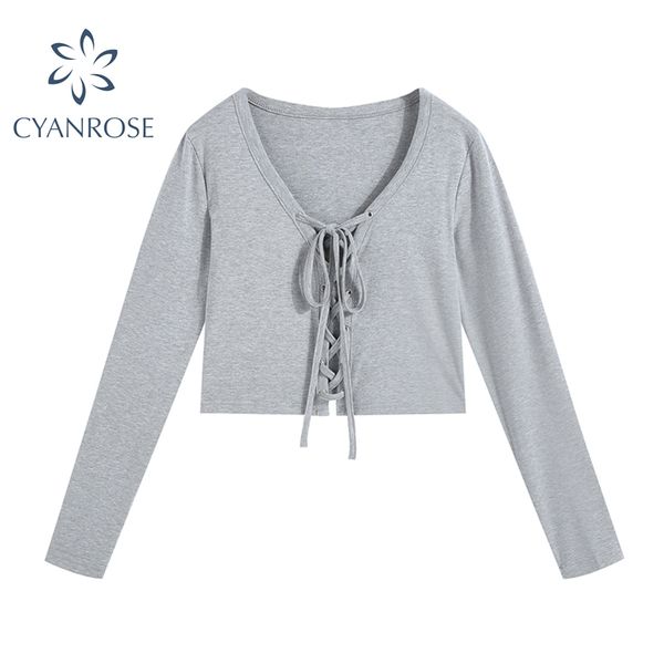 women's drawstring lace-up crop t shirt e-girl aesthetic grey deep v-neck tide party club tees long sleeve slim 210417, White
women's drawstring lace-up crop t shirt e-girl aesthetic grey deep v-neck tide party club tees long sleeve slim 210417, White