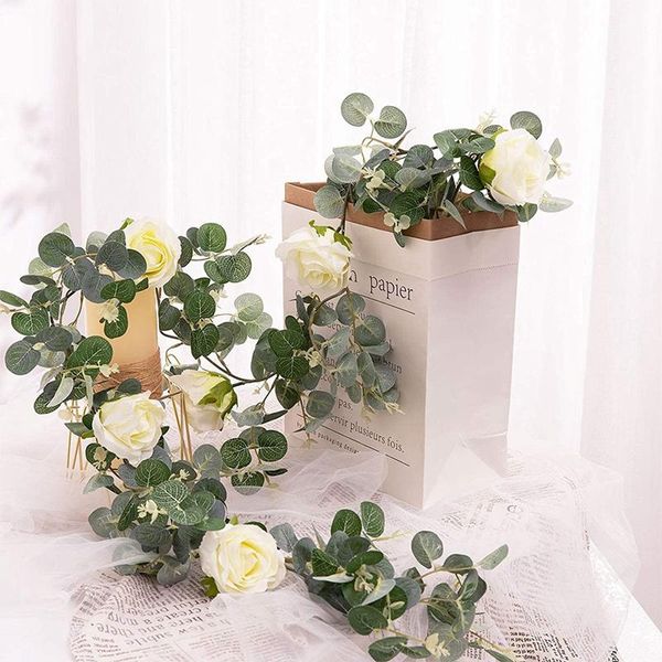 decorative flowers & wreaths artificial dollar eucalyptus garland with roses,faux leaves vine hanging for indoor&outdoor wall decor
decorative flowers & wreaths artificial dollar eucalyptus garland with roses,faux leaves vine hanging for indoor&outdoor wall decor