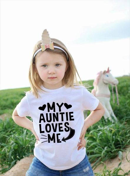 my aunt loves me funny print children summer short sleeve cute t shirt toddler baby boys girls fashion clothes wear, Blue
my aunt loves me funny print children summer short sleeve cute t shirt toddler baby boys girls fashion clothes wear, Blue