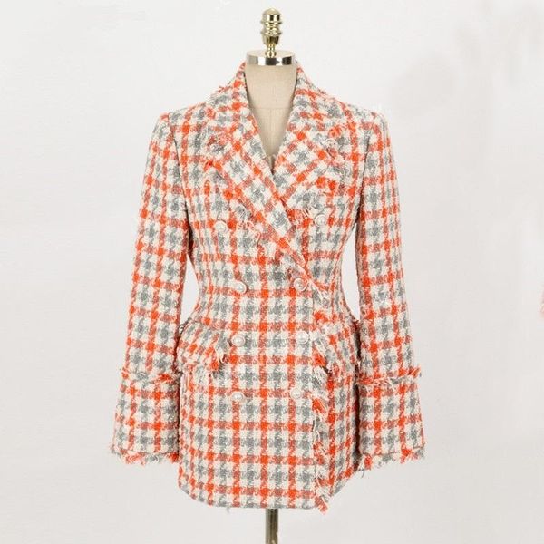 women's suits & blazers 2021 autumn women vintage houndstooth plaid blazer korean slim single-breaste jackets long sleeve coats outwear, White;black
women's suits & blazers 2021 autumn women vintage houndstooth plaid blazer korean slim single-breaste jackets long sleeve coats outwear, White;black