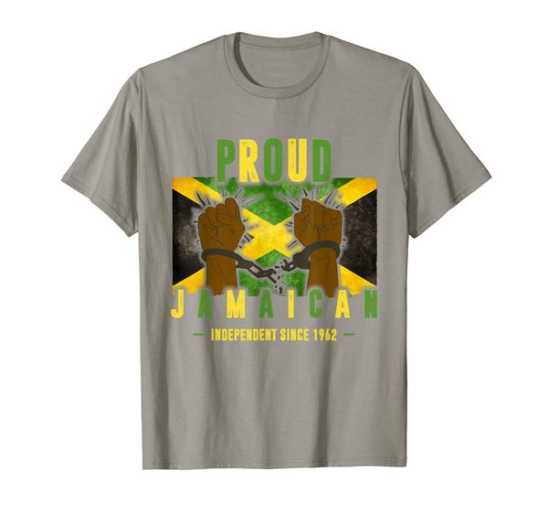 jamaica independence day 2019 - proud jamaican t-shirt, White;black 
jamaica independence day 2019 - proud jamaican t-shirt, White;black