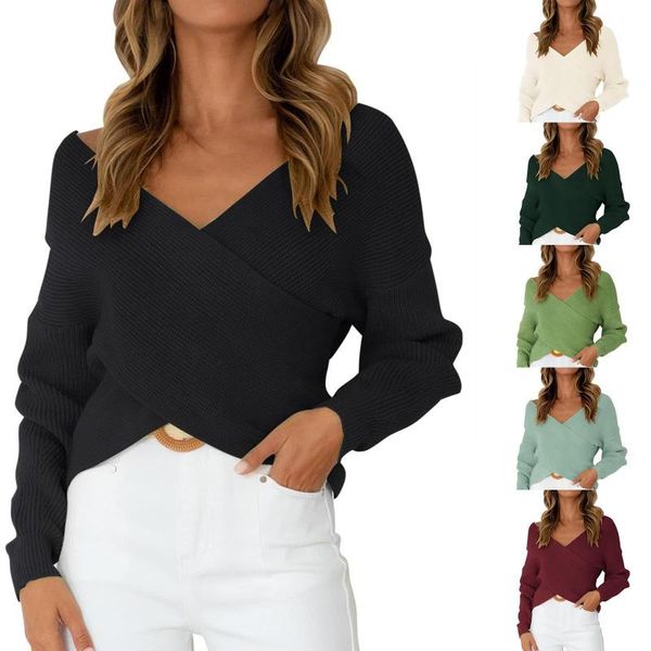 women's sweaters v neck sweater casual winter autumn ladies solid cross knit slim bottom women long sleeve shirt blusas pullover, White;black
women's sweaters v neck sweater casual winter autumn ladies solid cross knit slim bottom women long sleeve shirt blusas pullover, White;black