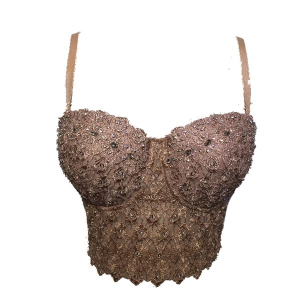 p477 nude mesh lace bead bustier pearls diamond push up night club bralette women's bra cropped camis plus size 210527, White
p477 nude mesh lace bead bustier pearls diamond push up night club bralette women's bra cropped camis plus size 210527, White