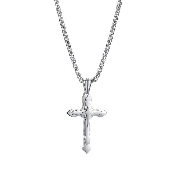 pendant necklaces simple multi-layer cross stainless steel chain link christian necklace for men male religious jewelry, Silver
pendant necklaces simple multi-layer cross stainless steel chain link christian necklace for men male religious jewelry, Silver