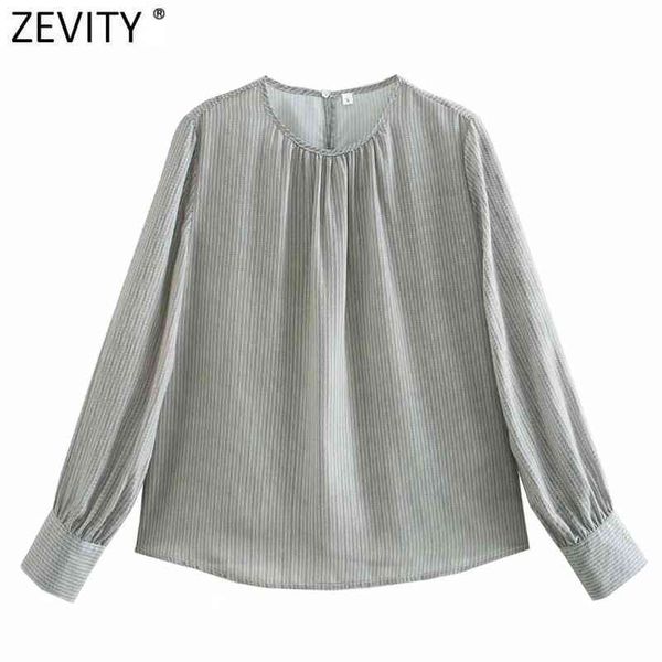 women elegant o neck striped print chiffon smock blouse office ladies long sleeve casual shirts chic blusas ls7464 210416, White
women elegant o neck striped print chiffon smock blouse office ladies long sleeve casual shirts chic blusas ls7464 210416, White