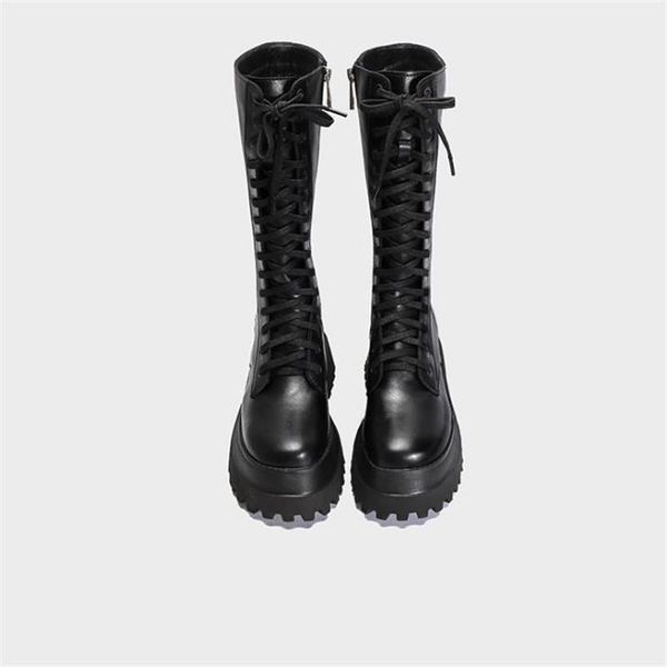 boots winter 2021 fashion high cylinder flat bottomed knight's boot women's bandage side zipper thick round head w, Black
boots winter 2021 fashion high cylinder flat bottomed knight's boot women's bandage side zipper thick round head w, Black