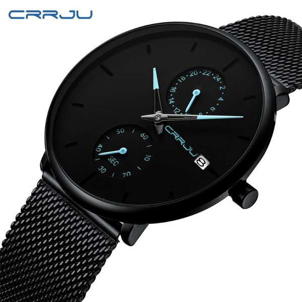 wristwatches crrju 2021 mens watches waterproof fashion quartz watch for men casual dress reloj hombre drop, Slivery;brown
wristwatches crrju 2021 mens watches waterproof fashion quartz watch for men casual dress reloj hombre drop, Slivery;brown