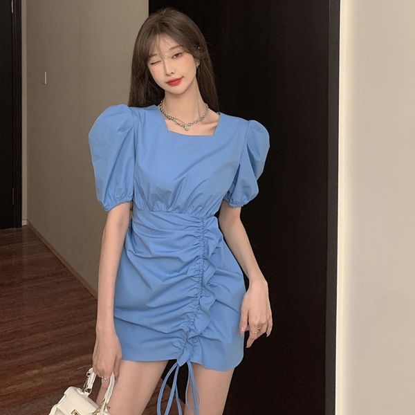 summer women temperament elegant patry square collar short puff sleeve mini dress drawstring hip fashion prom16w1008 210510, Black;gray
summer women temperament elegant patry square collar short puff sleeve mini dress drawstring hip fashion prom16w1008 210510, Black;gray