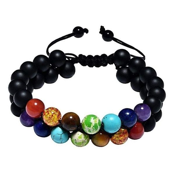 beaded, strands 7 chakra beads lava rock bracelet 8mm double layer row adjustable yoga stone energy healing bracelets xmas gift, Black
beaded, strands 7 chakra beads lava rock bracelet 8mm double layer row adjustable yoga stone energy healing bracelets xmas gift, Black