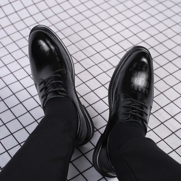 busins drs leather shoes men's casual british fashion breathable bridegroom young korean wedding, Black
busins drs leather shoes men's casual british fashion breathable bridegroom young korean wedding, Black
