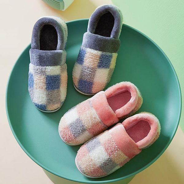 slippers 2021 mixed colors checkered women winter home cover heel warm plush non-slip outdoor slides indoor bedroom shoes, Black
slippers 2021 mixed colors checkered women winter home cover heel warm plush non-slip outdoor slides indoor bedroom shoes, Black