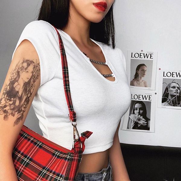 women's t-shirt simple and versatile white short-sleeved women european american ins net red slim body top
women's t-shirt simple and versatile white short-sleeved women european american ins net red slim body top
