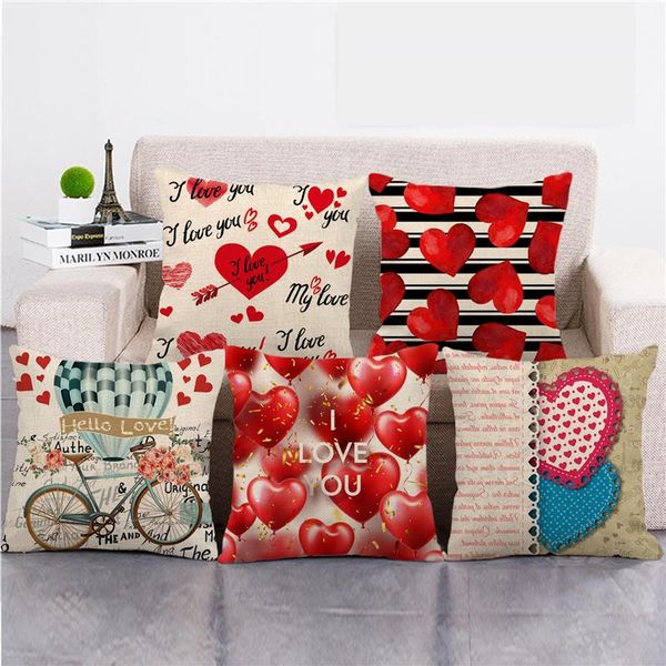 cushion/decorative pillow valentine wedding day decorative linen cushion cover red lips heart throw case 45x45cm for sofa bedroom car home d
cushion/decorative pillow valentine wedding day decorative linen cushion cover red lips heart throw case 45x45cm for sofa bedroom car home d