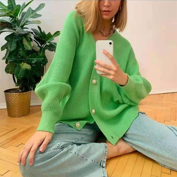women's knits & tees 2021 green long knitted cardigan women autumn winter loose basic ladies sweater female button knitwear sweaters, White
women's knits & tees 2021 green long knitted cardigan women autumn winter loose basic ladies sweater female button knitwear sweaters, White