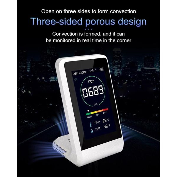 gas analyzers detection temperature humidity monitor lcd display air quality analyzer household baby bedroom office porous design p15f
gas analyzers detection temperature humidity monitor lcd display air quality analyzer household baby bedroom office porous design p15f
