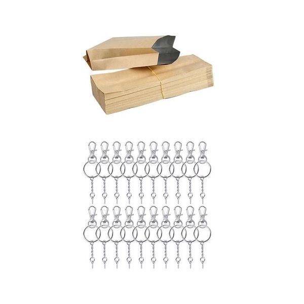 hooks & rails 50 pcs kraft paper bag pouch pieces metal swivel clasps lanyard snap hook lobster claw clasp and key rings keychain
hooks & rails 50 pcs kraft paper bag pouch pieces metal swivel clasps lanyard snap hook lobster claw clasp and key rings keychain