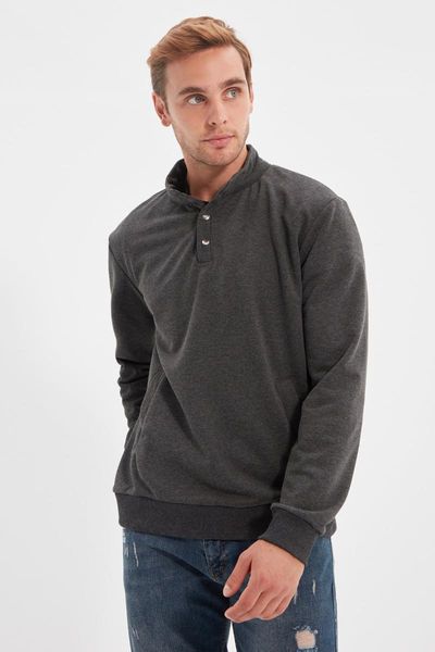 men's hoodies & sweatshirts trendyol men 's regular fit sweatshirt tmnaw22sw0160, Black
men's hoodies & sweatshirts trendyol men 's regular fit sweatshirt tmnaw22sw0160, Black