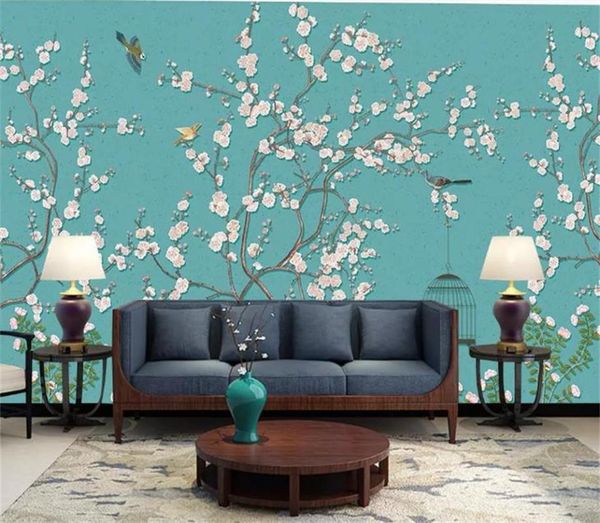 wallpapers 3d wallpaper po custom living room mural plum flower and bird painting sofa tv background for wall
wallpapers 3d wallpaper po custom living room mural plum flower and bird painting sofa tv background for wall