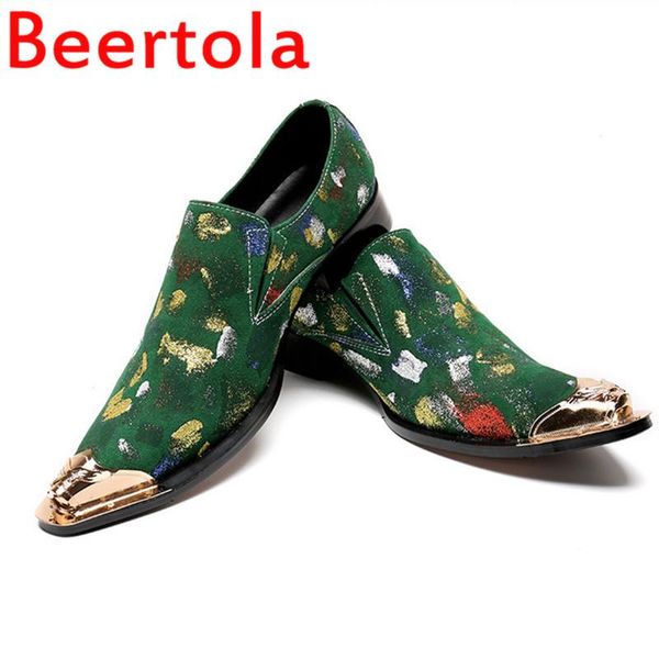 dress shoes 2021 leather handsome men's metal breathable flat bottom male green pattern party men mixed color, Black
dress shoes 2021 leather handsome men's metal breathable flat bottom male green pattern party men mixed color, Black