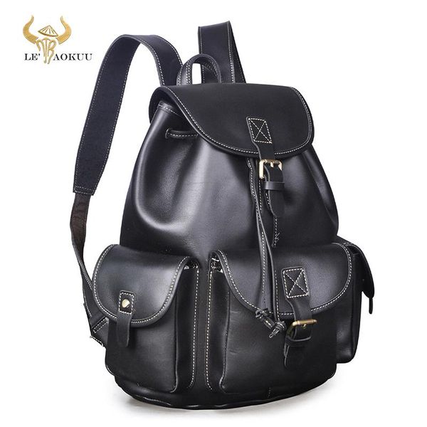 backpack soft real leather design men's travel casual day-pack fashion knapsack college school student lapbag male 9950
backpack soft real leather design men's travel casual day-pack fashion knapsack college school student lapbag male 9950