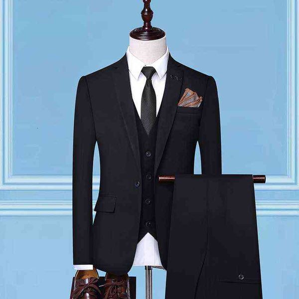 luxury suits blaze 2021 three piece set korean formal bridegroom busins profsional men's suit banquet, Black
luxury suits blaze 2021 three piece set korean formal bridegroom busins profsional men's suit banquet, Black