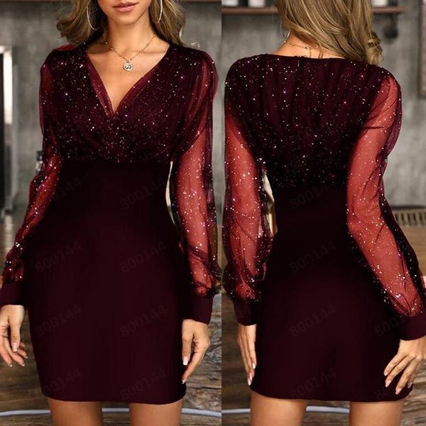 casual dresses mesh sequin bodycon female dress long sleeve black summer plus size vintage party womens clothing festa, Black;gray
casual dresses mesh sequin bodycon female dress long sleeve black summer plus size vintage party womens clothing festa, Black;gray