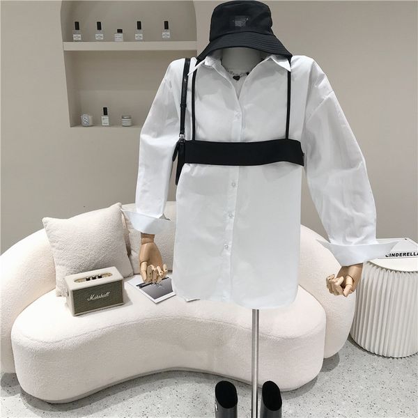 sweaters spring summer 2021 female niche retro cool fashion mid design sleeve white slings two-piece suit, White;black
sweaters spring summer 2021 female niche retro cool fashion mid design sleeve white slings two-piece suit, White;black