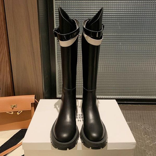 boots mkkhou fashion knee-length women's winter oblique mouth round toe leather ladies all-match high, Black
boots mkkhou fashion knee-length women's winter oblique mouth round toe leather ladies all-match high, Black