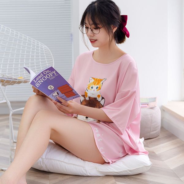 yaoting new style short sleeve shorts pajamas suit summer women's small fresh home clothes women's tz2338, Black;red
yaoting new style short sleeve shorts pajamas suit summer women's small fresh home clothes women's tz2338, Black;red