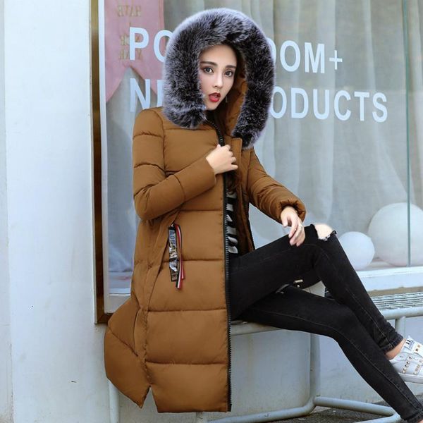 women's women coats long cotton casual fur hooded jackets ladies warm winter parkas female overcoat p55d, Black;brown
women's women coats long cotton casual fur hooded jackets ladies warm winter parkas female overcoat p55d, Black;brown