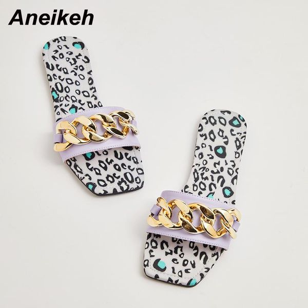 slippers aneikeh 2021 summer fashion pu women's beach mules shallow flat heel shoes purple leopard metal decoration open toe, Black
slippers aneikeh 2021 summer fashion pu women's beach mules shallow flat heel shoes purple leopard metal decoration open toe, Black