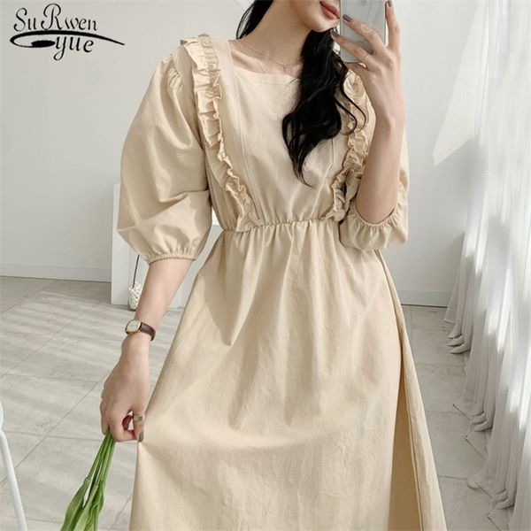 summer dress women fashion party es solid cotton bubble sleeve sqaure neck sweet french vestidos 13959 210421, Black;gray
summer dress women fashion party es solid cotton bubble sleeve sqaure neck sweet french vestidos 13959 210421, Black;gray
