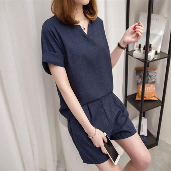 women's tracksuits summer women two piece set casual solid cotton linen pullover shorts suits elegant office lady sets leisure outfits, Gray
women's tracksuits summer women two piece set casual solid cotton linen pullover shorts suits elegant office lady sets leisure outfits, Gray
