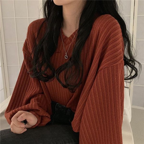 women's sweaters crazy style short mutlicolor pull femme autumn v neck lantern long sleeve knit pullover sweater women retro loose, White;black
women's sweaters crazy style short mutlicolor pull femme autumn v neck lantern long sleeve knit pullover sweater women retro loose, White;black