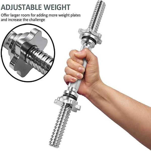 accessories dumbbell handle adjustable chrome threaded dumbbells bar with star collars weight for sport workout fitness training
accessories dumbbell handle adjustable chrome threaded dumbbells bar with star collars weight for sport workout fitness training