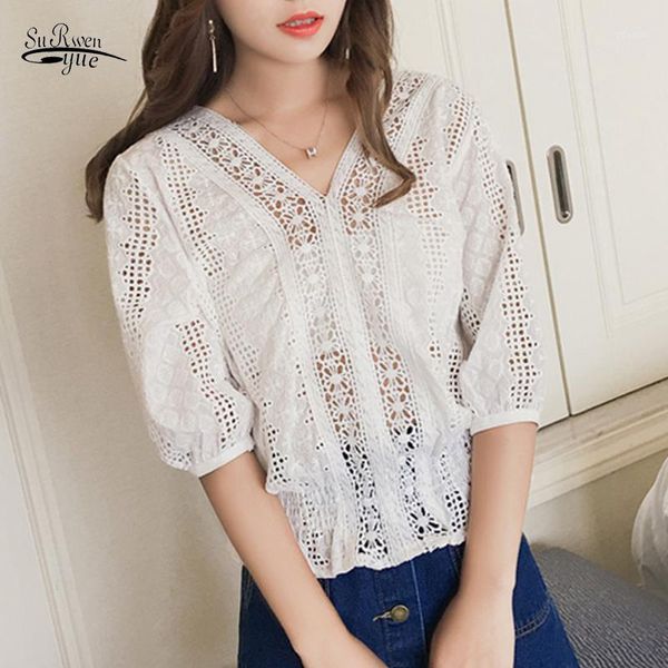 solid lace blouse women korean style blusas mujer de moda 2021 summer vintage elegant patchwork clothes 9248 women's blouses & shirts, White
solid lace blouse women korean style blusas mujer de moda 2021 summer vintage elegant patchwork clothes 9248 women's blouses & shirts, White