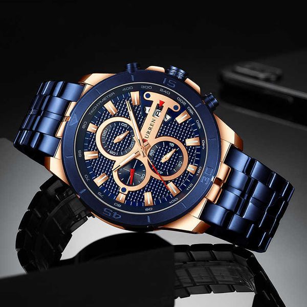 relogio masculino men watch luxury brand chronograph men's wrist watch stainless steelarmy military men watches 210527, Slivery;brown
relogio masculino men watch luxury brand chronograph men's wrist watch stainless steelarmy military men watches 210527, Slivery;brown