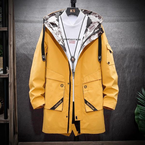 men's jackets 2021 brand windbreaker autumn casual long trench coats men black fashion hooded jacket pocket clothes plus size, Black;brown
men's jackets 2021 brand windbreaker autumn casual long trench coats men black fashion hooded jacket pocket clothes plus size, Black;brown