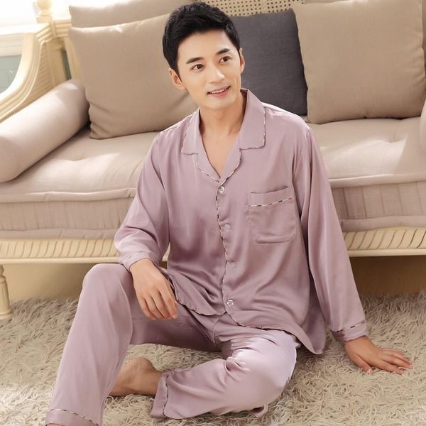 men's sleepwear l-3xl men loose 2pcs satin pajama sets spring autumn lounge nightwear turn-down collar pyjamas full sleeve home wear, Black;brown
men's sleepwear l-3xl men loose 2pcs satin pajama sets spring autumn lounge nightwear turn-down collar pyjamas full sleeve home wear, Black;brown