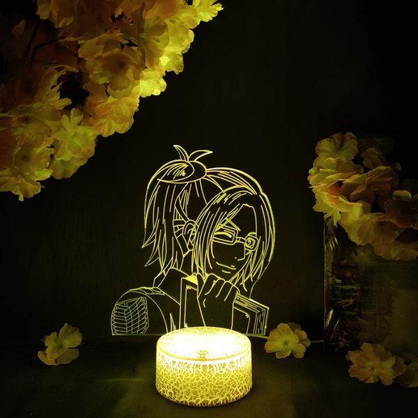 night lights anime lamp manhwa attack on titan figure hange zoe led sensor hologram lighting effect art decoration cool otaku friends gift
night lights anime lamp manhwa attack on titan figure hange zoe led sensor hologram lighting effect art decoration cool otaku friends gift