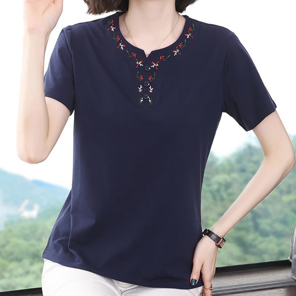women's t-shirt shintimes take off in v embroidered t-shirt ladies button t-shirts will see korean fashion cotton woman clothes femme, White
women's t-shirt shintimes take off in v embroidered t-shirt ladies button t-shirts will see korean fashion cotton woman clothes femme, White