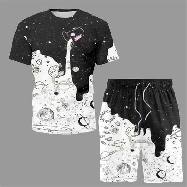 milk cup starry sky printing mens tracksuit male set casual short sleeve summer trendy t shirt and shorts separate sell, Gray
milk cup starry sky printing mens tracksuit male set casual short sleeve summer trendy t shirt and shorts separate sell, Gray