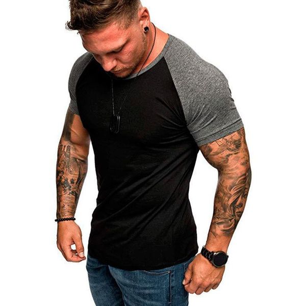 men's t-shirts four seasons casual sports t-shirt thin slim fit fashion colorblock men, White;black
men's t-shirts four seasons casual sports t-shirt thin slim fit fashion colorblock men, White;black