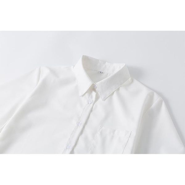 women's blouses & shirts 2021summer jk shirt square pointed collar short sleeve basic college style blouse white workwear button down f
women's blouses & shirts 2021summer jk shirt square pointed collar short sleeve basic college style blouse white workwear button down f