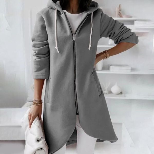 women's jackets winter coat solid color cause streetwear sweater zipper hooded long sleeve irregular hem sweatshirt *1922, Black;brown
women's jackets winter coat solid color cause streetwear sweater zipper hooded long sleeve irregular hem sweatshirt *1922, Black;brown