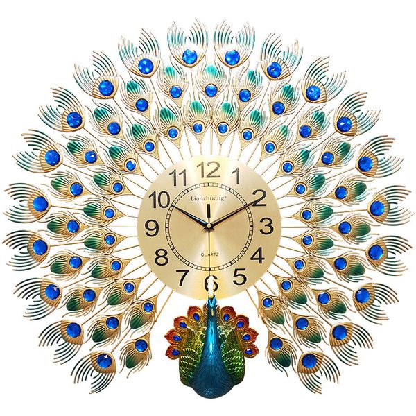 creative peacock wall clock home decor wall watch living room/bedroom mute clock wall large digital clocks modern design
creative peacock wall clock home decor wall watch living room/bedroom mute clock wall large digital clocks modern design