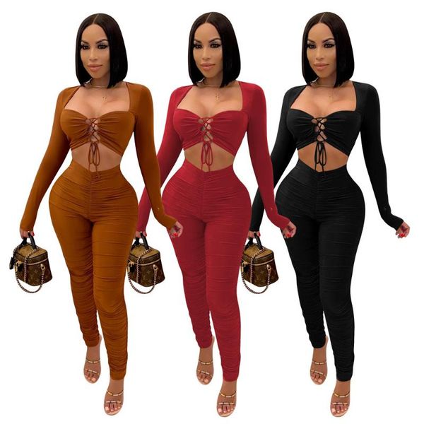 women's two piece pants causal women tracksuit set pleated drawstring shirt and long winter clothes for outfit, White
women's two piece pants causal women tracksuit set pleated drawstring shirt and long winter clothes for outfit, White