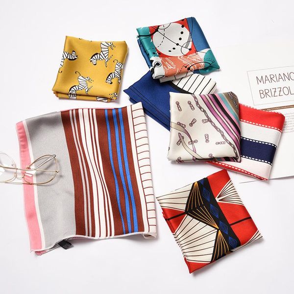 50x50cm small square scarves for women versatile professional stewardess kerchief decorative fashion scarf, Blue;gray
50x50cm small square scarves for women versatile professional stewardess kerchief decorative fashion scarf, Blue;gray