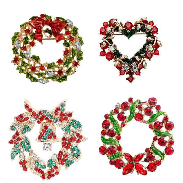 brooch selling christmas wreath full of diamond bow bell love hollow out gift accessories, Gray
brooch selling christmas wreath full of diamond bow bell love hollow out gift accessories, Gray